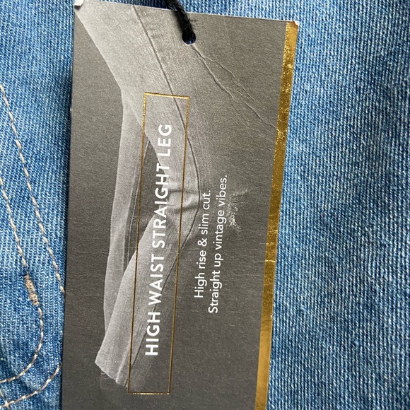 Refuge distressed high waist straight leg jeans,12 - Picture 10 of 13